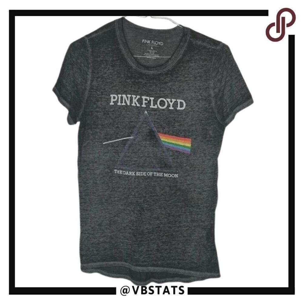 Pink‎ Floyd SS Graphic Design T-Shirt Size Large in Gray/Rainbow Colors